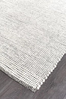 Loft-Loft Stunning Wool Black Rug