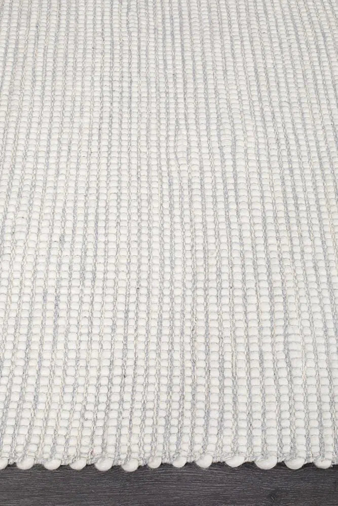 Loft-Loft Stunning Wool Grey Rug