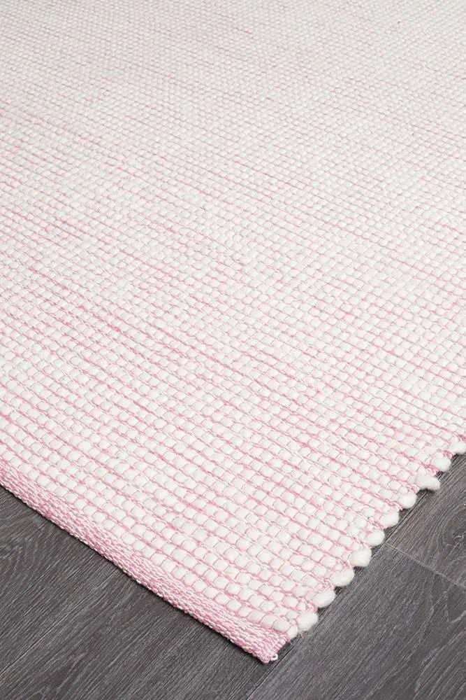 Loft-Loft Stunning Wool Pink Rug