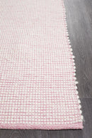 Loft-Loft Stunning Wool Pink Rug