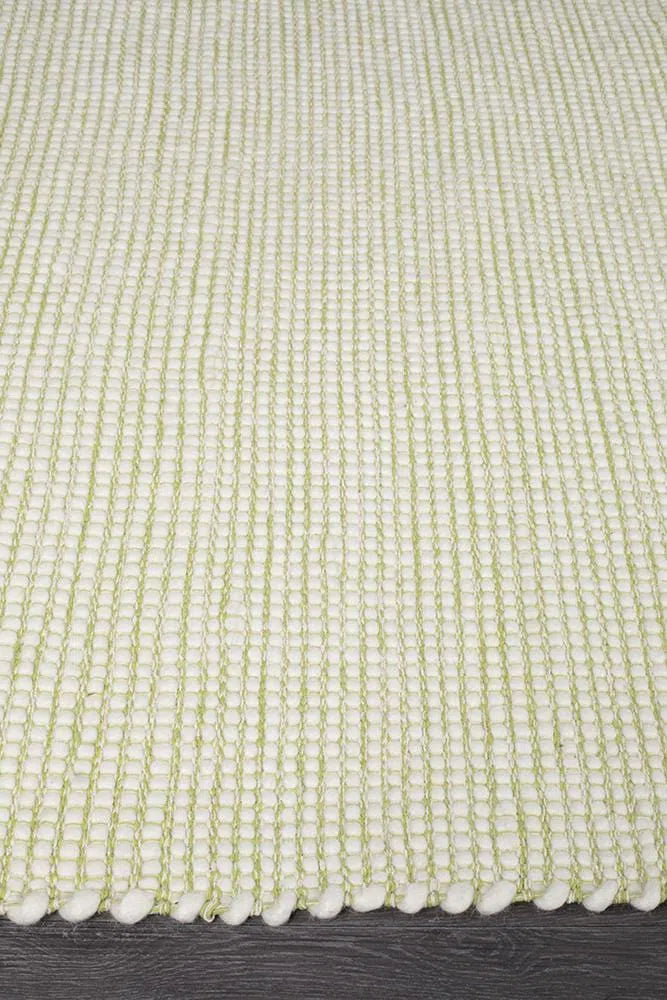 Loft-Loft Stunning Wool Pistachio Rug