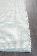 Loft-Loft Stunning Wool Turquoise Rug