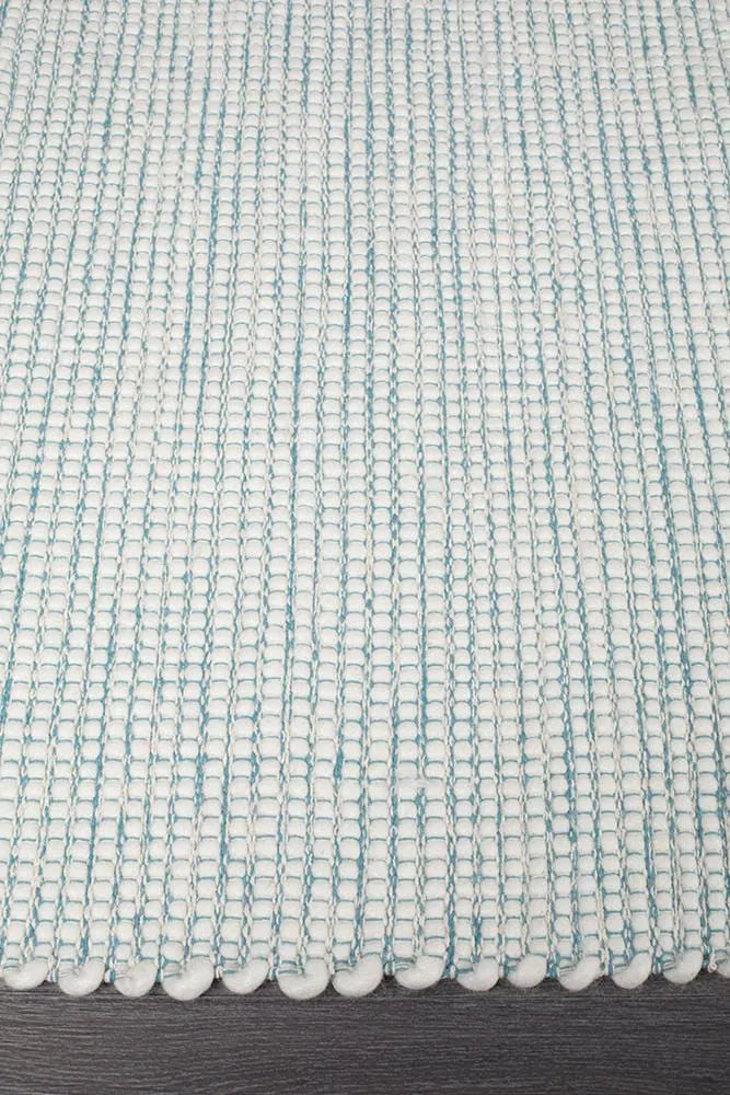 Loft-Loft Stunning Wool Turquoise Rug