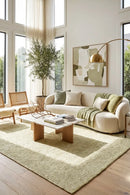 Loft Stunning Wool Pistachio Rug — AI styled visualisation
