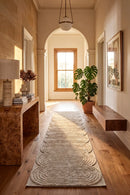 Lotus Carl Beige Runner Rug — AI styled visualisation
