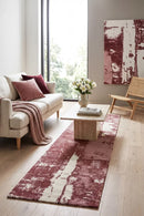 Magnolia 11 Rose Runner Rug — AI styled visualisation