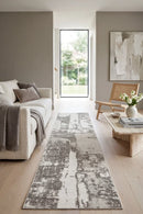 Magnolia 11 Silver Runner Rug — AI styled visualisation
