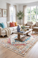 Maja Multicoloured Non-Slip Rug — AI styled visualisation