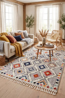 Marrakesh 555 Grey Rug — AI styled visualisation