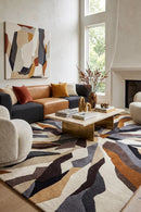 Matrix Pure Wool 903 Fossil Rug — AI styled visualisation