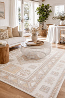 Mayfair Caitlen Natural Rug — AI styled visualisation