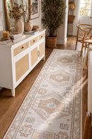 Mayfair Caitlen Natural Runner Rug — AI styled visualisation