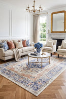 Mayfair Lorissa Blue Rug — AI styled visualisation