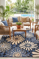 Meadow Outdoor Rug — AI styled visualisation