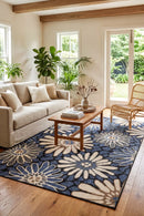 Meadow Outdoor Rug — styled indoor setting