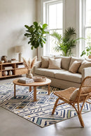 Mendoza Tribal Outdoor Rug — styled indoor setting