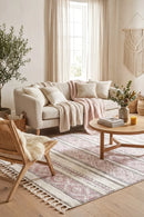 August 59 Pink Rug — AI styled visualisation