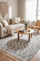 August 61 Grey Rug — AI styled visualisation