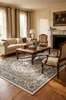 Decora 46 Beige Rug — AI styled visualisation