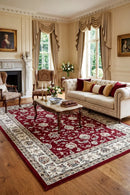 Decora 68 Red Rug — AI styled visualisation