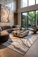 Mineral 111 Grey Rug — AI styled visualisation