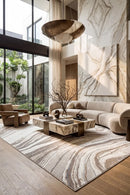 Mineral 333 Ivory Rug — AI styled visualisation