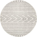 Mirage-Adani Modern Tribal Design Grey Round Rug