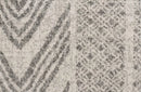 Mirage-Adani Modern Tribal Design Grey Round Rug