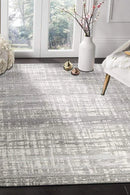 Mirage-Ashley Abstract Modern Silver Grey Rug