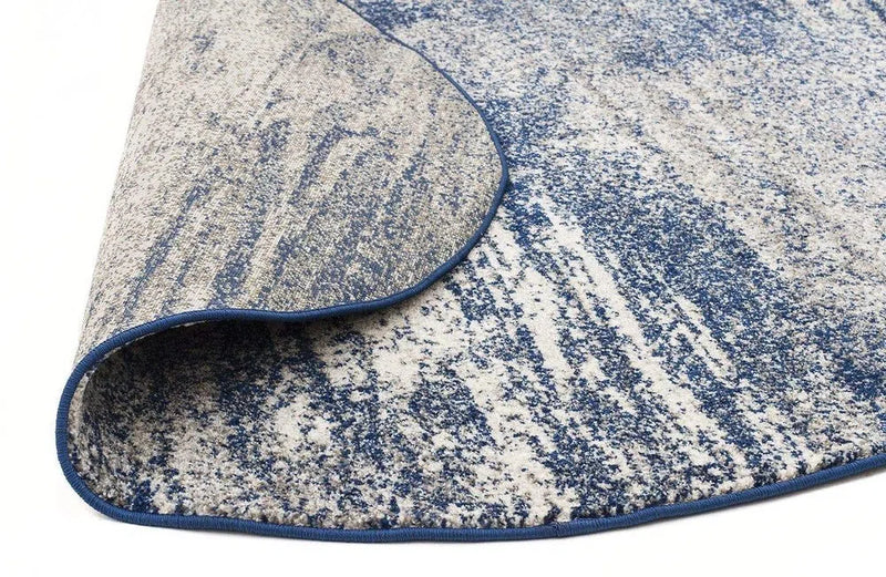 Mirage-Casandra Dunescape Modern Blue Grey Round Rug