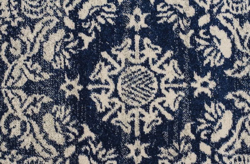 Mirage-Gwyneth Stunning Transitional Navy Round Rug