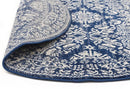 Mirage-Gwyneth Stunning Transitional Navy Round Rug