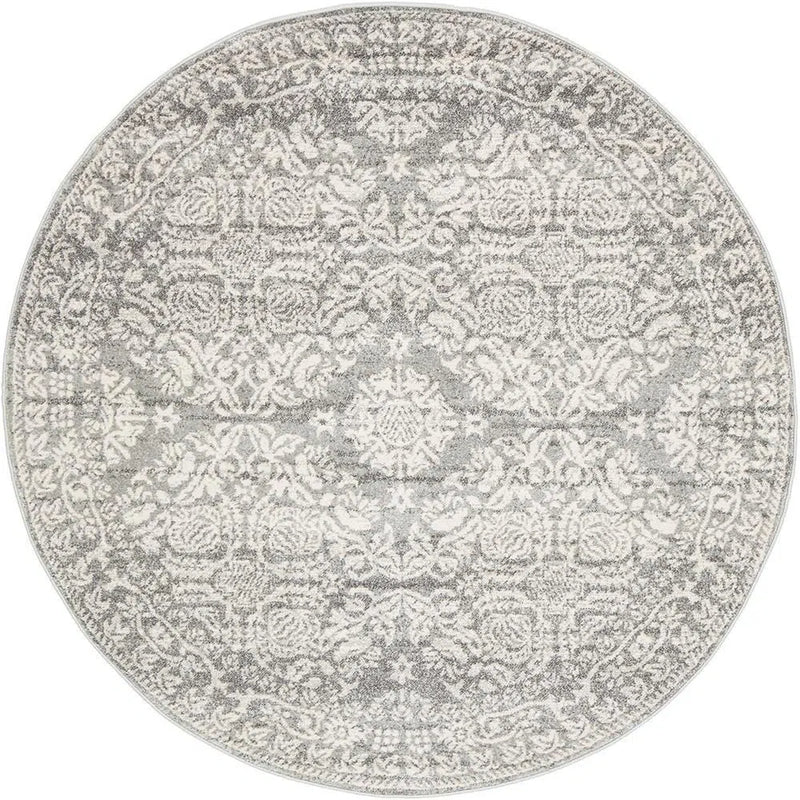 Mirage-Gwyneth Stunning Transitional Silver Round Rug