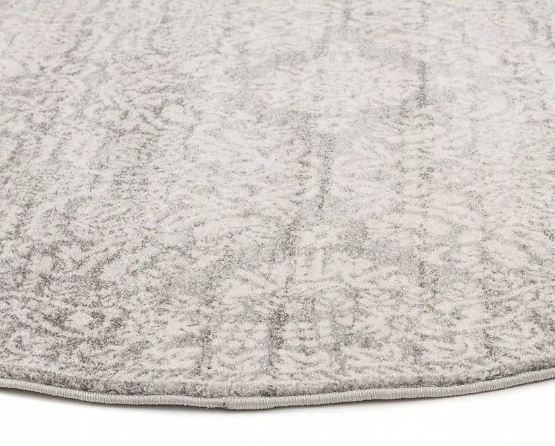 Mirage-Gwyneth Stunning Transitional Silver Round Rug
