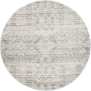 Mirage-Zelda Silver Grey Round Rug