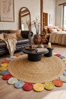 Miss Daisy Jute Rug — AI styled visualisation