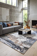 Contemporary Cove River Rock Rug — AI styled visualisation