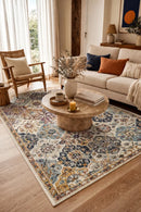 Museum Ainsley Rust Rug — AI styled visualisation