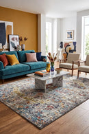 Museum Huxley Multi Coloured Rug — AI styled visualisation