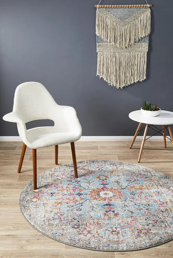 Museum-Museum Huxley Multi Coloured Round Rug