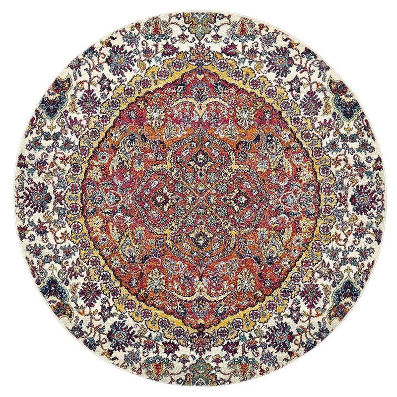 Museum-Museum Shelly Rust Round Rug