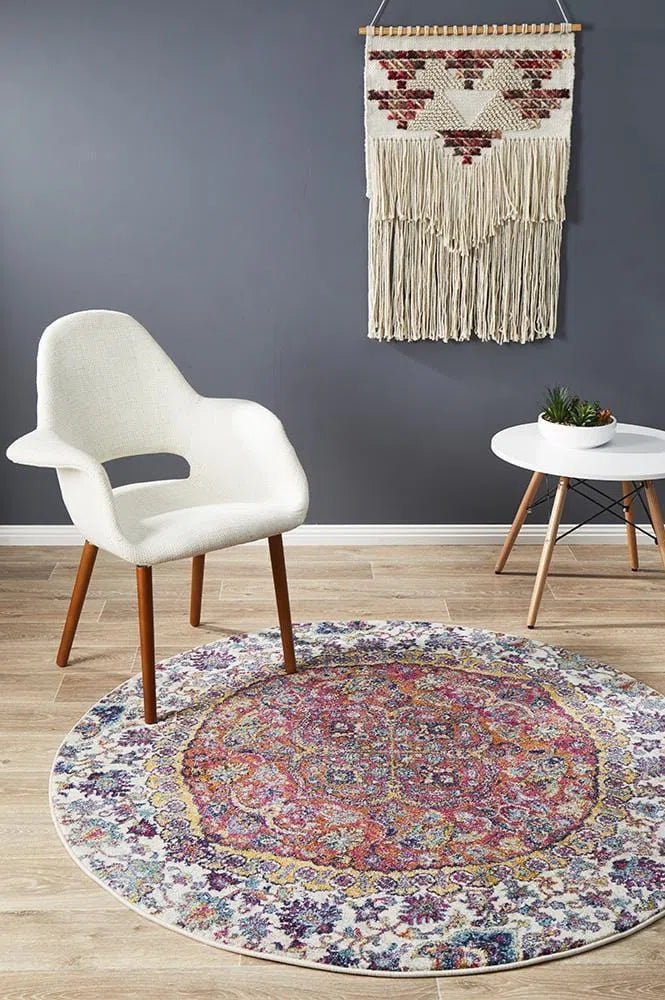 Museum-Museum Shelly Rust Round Rug