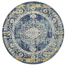 Museum-Museum Wilson Navy Round Rug