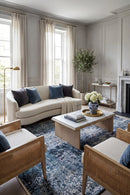 Mystic 82 Blue Rug — AI styled visualisation