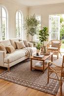 Patio Brown Outdoor Rug — styled indoor setting