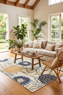 Nicosia Outdoor Rug — styled indoor setting