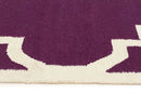 Nomad-Flat Weave Large Moroccan Design Rug Aubergine