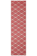 Nomad-Flat Weave Stitch Design Rug Pink