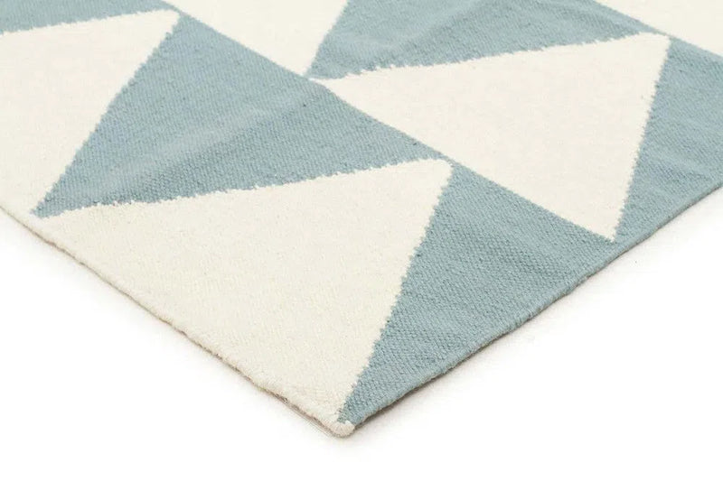 Nomad-Pyramid Flat Weave Rug Blue
