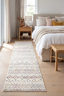Oasis Nadia Multi Rustic Tribal Runner Rug — AI styled visualisation